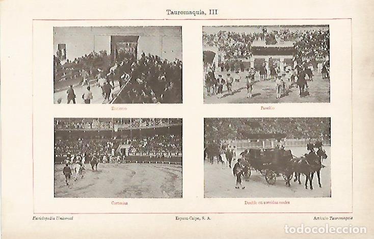 Otros art&iacute;culos de coleccionismo en papel: LAMINA ESPASA 5778: Tauromaquia. Paseillos - Varios Autores