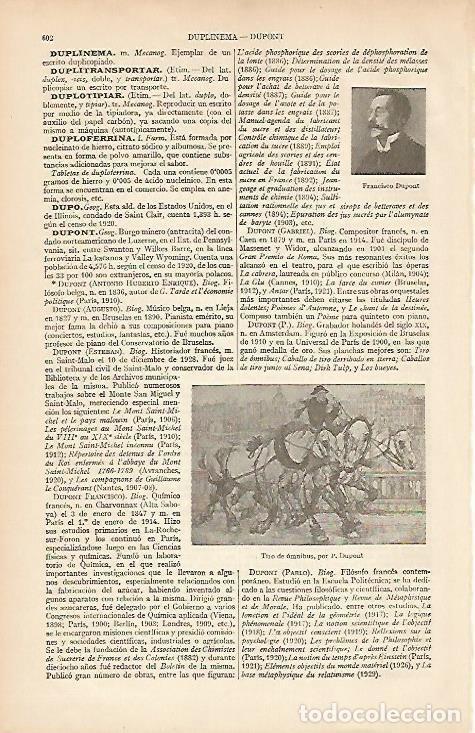 Otros art&iacute;culos de coleccionismo en papel: LAMINA ESPASA 5405: Tiro de domnibus por F. Dupont - Varios Autores