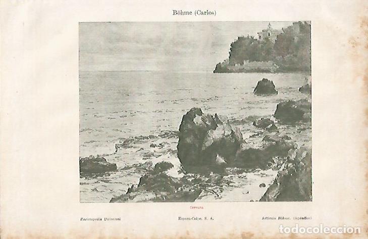 Otros art&iacute;culos de coleccionismo en papel: LAMINA ESPASA 8165: Cervara por C. Bohme - Varios