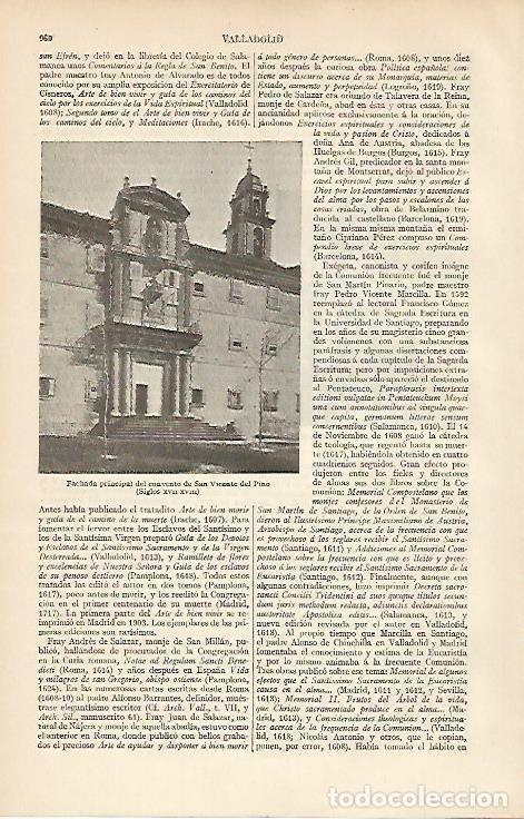 Otros art&iacute;culos de coleccionismo en papel: LAMINA ESPASA 4792: Convento de San Vicente del Pino Lugo - Varios Autores