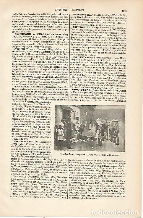 Otros art&iacute;culos de coleccionismo en papel: LAMINA ESPASA 22608: Los Boy Scouts por G. Hillyard - Varios
