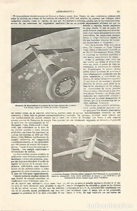 Otros art&iacute;culos de coleccionismo en papel: LAMINA ESPASA 21910: Cohete del proyecto Von Braun - Varios