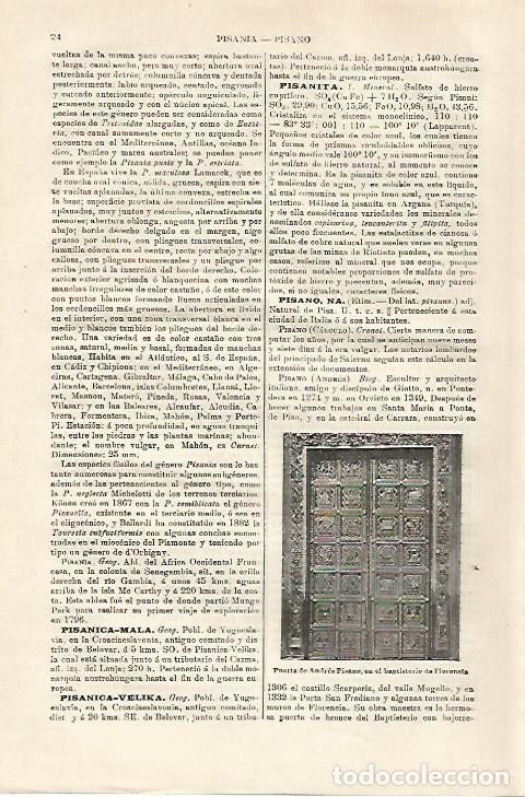 Otros art&iacute;culos de coleccionismo en papel: LAMINA ESPASA 27074: Puerta de A. Pisano en Florencia - Varios