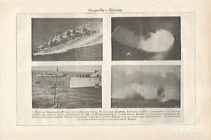 Otros art&iacute;culos de coleccionismo en papel: LAMINA ESPASA 27282: Barcos de la Guerra Civil - Varios