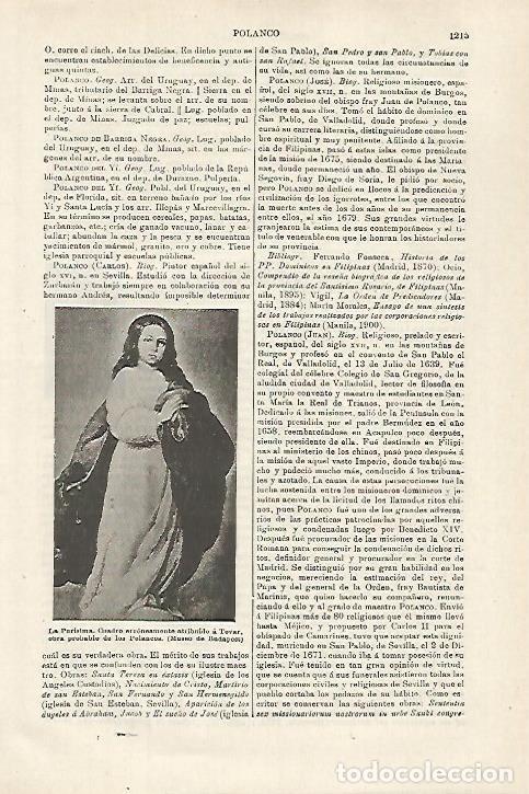 Otros art&iacute;culos de coleccionismo en papel: LAMINA ESPASA 27206: La Purisima por Tovar - Varios
