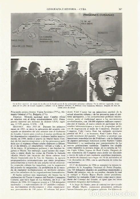 Otros art&iacute;culos de coleccionismo en papel: LAMINA ESPASA 27453: Felipe Gonzalez y Fidel Castro - Varios