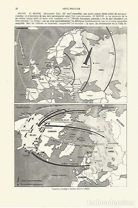 Otros art&iacute;culos de coleccionismo en papel: LAMINA ESPASA 27424: Esquema estrategico nuclear EEUU-URSS - Varios