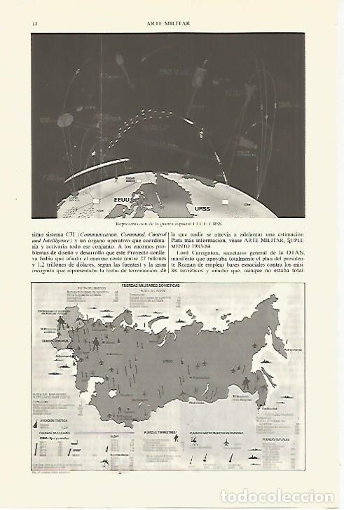 Otros art&iacute;culos de coleccionismo en papel: LAMINA ESPASA 27421: Mapa de la fuerzas militares sovieticas - Varios