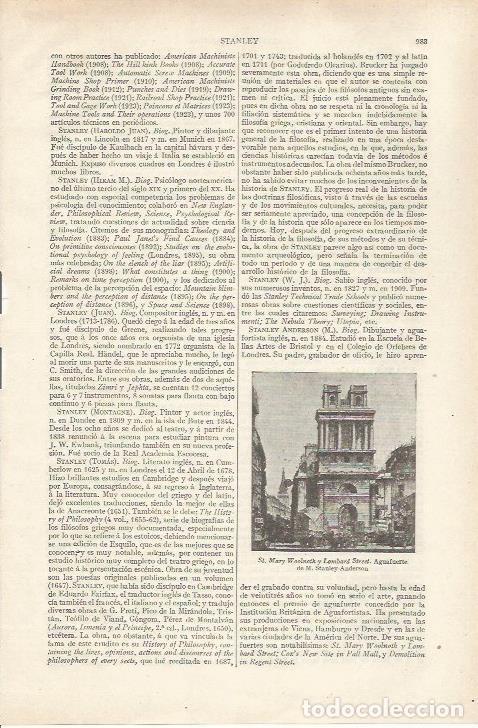 Otros art&iacute;culos de coleccionismo en papel: LAMINA ESPASA 34271: St Mary Woolnoch, aguafuerte de Stanley-Anderson - Varios