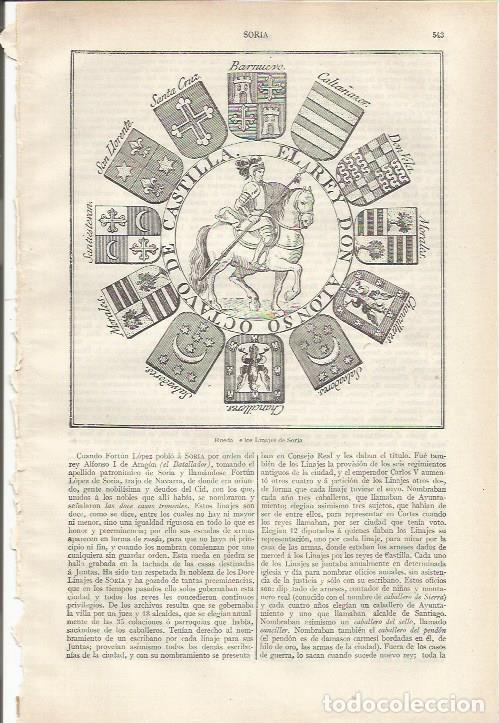 Otros art&iacute;culos de coleccionismo en papel: LAMINA ESPASA 34203: Rueda de los linajes de Soria - Varios