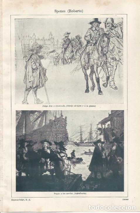 Sammelleidenschaft Andere Papierartikel: LAMINA ESPASA 34243: Fox y Cromwell y Pepys y los navios, por Spence - Varios