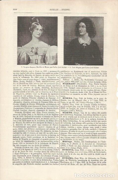 Otros art&iacute;culos de coleccionismo en papel: LAMINA ESPASA 34289: La Gran Duquesa Matilde de Hesse, por Stieler - Varios