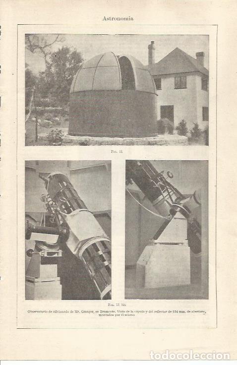 Otros art&iacute;culos de coleccionismo en papel: LAMINA ESPASA 34368: Observatorio de Mr Granger, en Bramcote - Varios