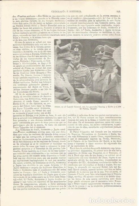 Otros art&iacute;culos de coleccionismo en papel: LAMINA ESPASA 34409: Hitler con Himmler y los generales Goering y Keitel - Varios