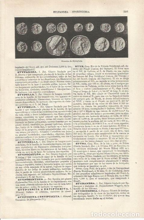 Otros art&iacute;culos de coleccionismo en papel: LAMINA ESPASA 34322: Monedas de Stymphala, Grecia - Varios