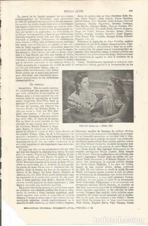 Otros art&iacute;culos de coleccionismo en papel: LAMINA ESPASA 34375: Libertad Lamarque y Malisa Zini - Varios