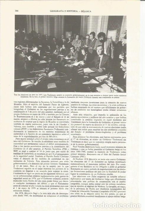 Otros art&iacute;culos de coleccionismo en papel: LAMINA ESPASA 34017: Leo Tindemans, primer ministro de Belgica - Varios