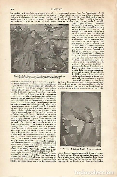 Otros art&iacute;culos de coleccionismo en papel: LAMINA ESPASA 27480: Impresion de las llagas de San Francisco - Varios