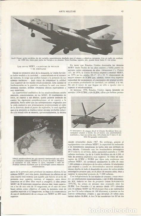 Otros art&iacute;culos de coleccionismo en papel: LAMINA ESPASA 33987: Su-24 Fencer, avion sovietico - Varios