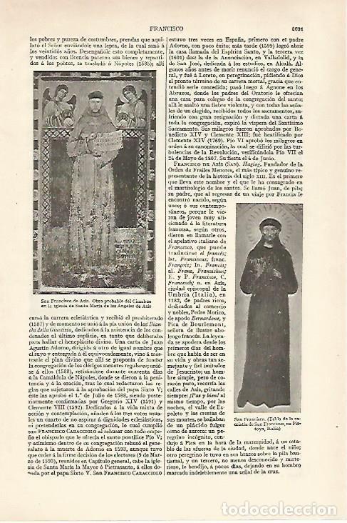 Otros art&iacute;culos de coleccionismo en papel: LAMINA ESPASA 27477: San Francisco de Asis por Cimabue - Varios