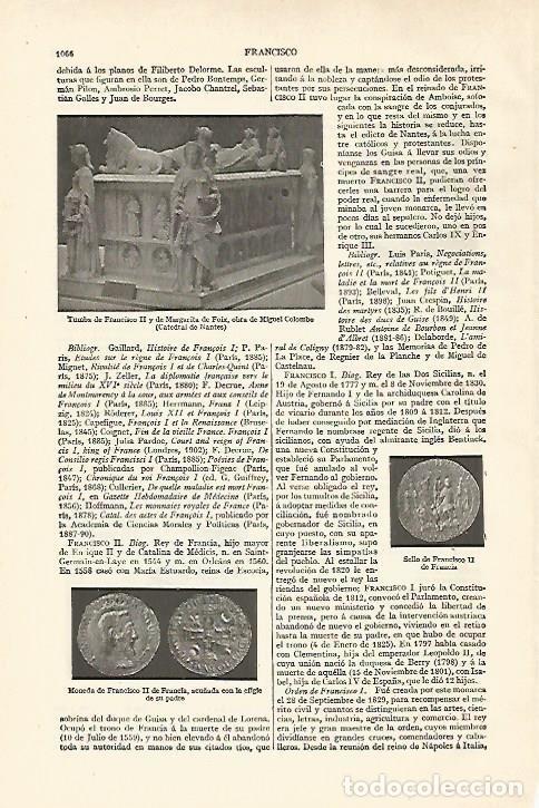 Otros art&iacute;culos de coleccionismo en papel: LAMINA ESPASA 27487: Tumba de Francisco II de Francia - Varios