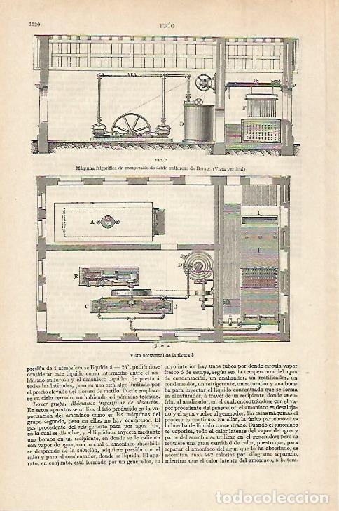 Otros art&iacute;culos de coleccionismo en papel: LAMINA ESPASA 27527: Maquina frigorifica de Borsig - Varios
