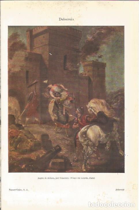 Otros art&iacute;culos de coleccionismo en papel: LAMINA ESPASA 33954: Rapto de Rebeca, por Delacroix - Varios