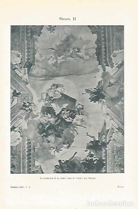 Otros art&iacute;culos de coleccionismo en papel: LAMINA ESPASA 27513: La traslacion de la Santa Casa de Loreto por Tiepolo - Varios