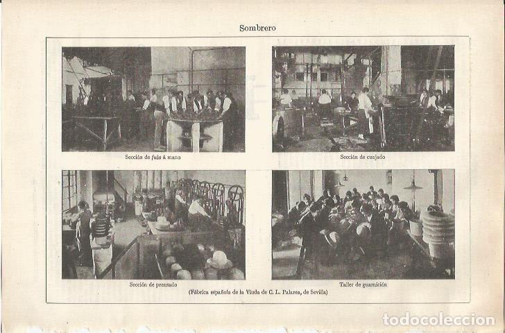 Otros art&iacute;culos de coleccionismo en papel: LAMINA ESPASA 34158: Fabrica Espa&ntilde;ola de la Viuda de G.L. Palarea de Sevilla - Varios