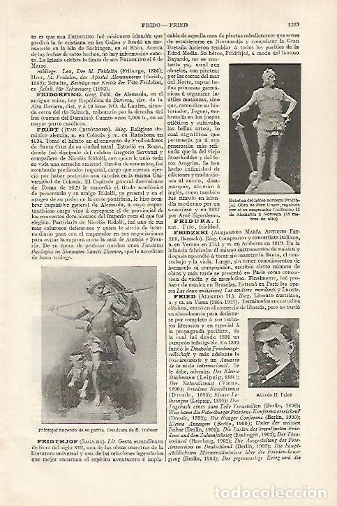 Otros art&iacute;culos de coleccionismo en papel: LAMINA ESPASA 27521: Imagenes del heroe de Noruega Fridthjof - Varios