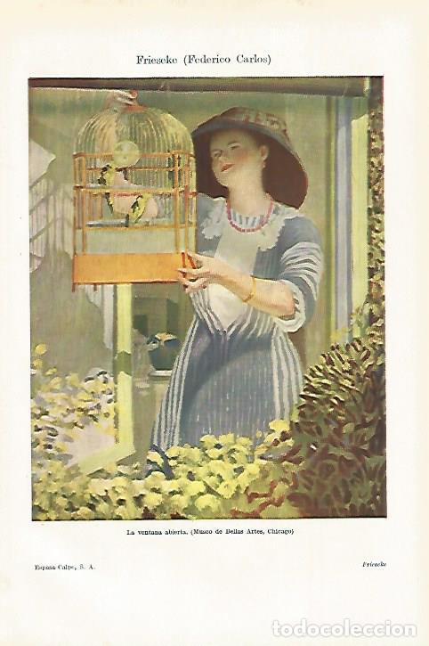 Otros art&iacute;culos de coleccionismo en papel: LAMINA ESPASA 27526: La ventana abierta por F. Frieseke - Varios