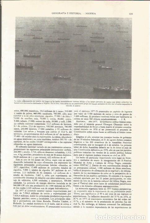 Otros art&iacute;culos de coleccionismo en papel: LAMINA ESPASA 34074: Puerto de Lagos - Varios