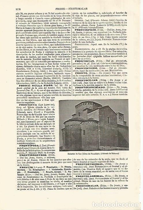 Otros art&iacute;culos de coleccionismo en papel: LAMINA ESPASA 27541: Iglesia de San Jaime de Frontinya Lleida - Varios
