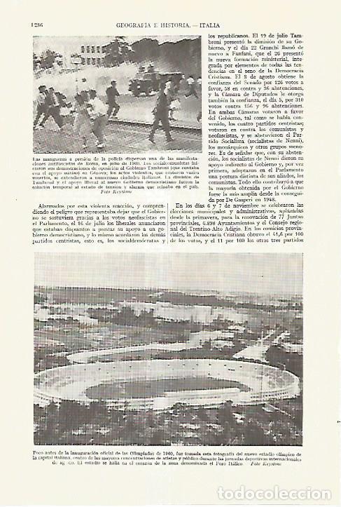 Otros art&iacute;culos de coleccionismo en papel: LAMINA ESPASA 27718: Manifestacion antifascista en Roma julio de 1960 - Varios