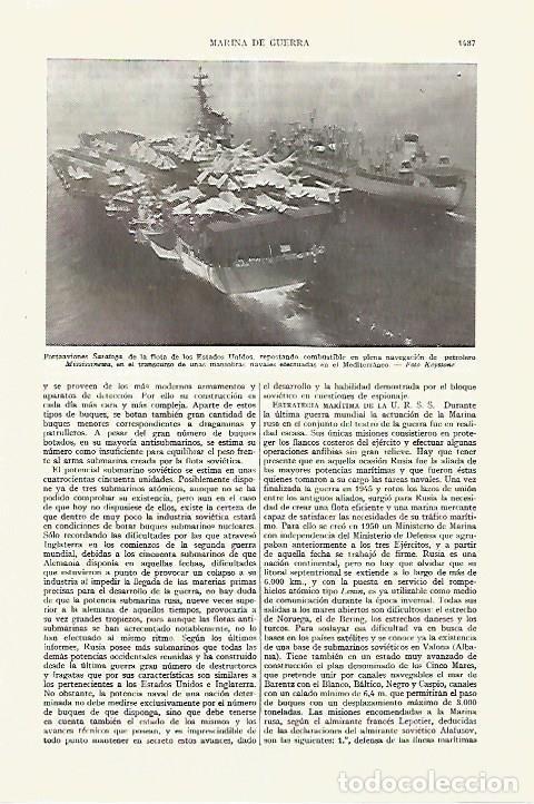 Otros art&iacute;culos de coleccionismo en papel: LAMINA ESPASA 27743: Portaaviones Saratoga - Varios