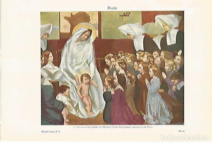 Otros art&iacute;culos de coleccionismo en papel: LAMINA ESPASA 27760: La Patrona de la escuela por Denis - Varios