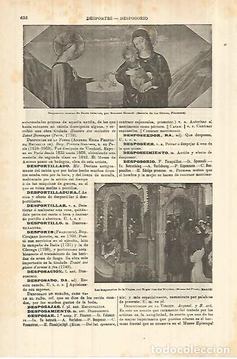 Otros art&iacute;culos de coleccionismo en papel: LAMINA ESPASA 27796: Desposorio de la Virgen. por Gozzoli - Varios