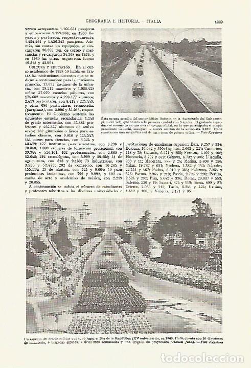 Otros art&iacute;culos de coleccionismo en papel: LAMINA ESPASA 27717: Desfile militar en Roma en 1960 - Varios