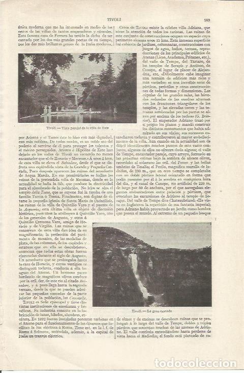 Otros art&iacute;culos de coleccionismo en papel: LAMINA ESPASA 35019: Villa del Este en Tivoli - Varios