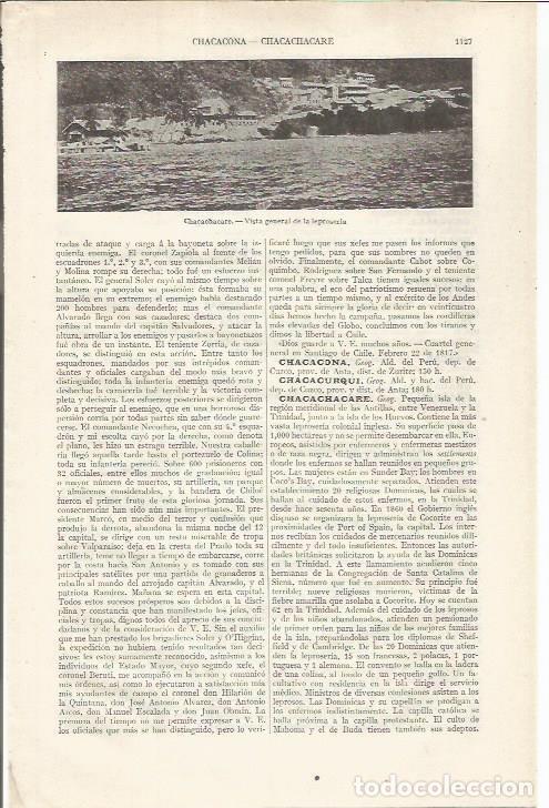 Otros art&iacute;culos de coleccionismo en papel: LAMINA ESPASA 34946: Leproseria de Chacachacare - Varios
