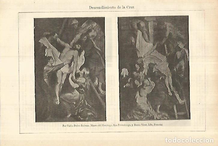Otros art&iacute;culos de coleccionismo en papel: LAMINA ESPASA 27778: Descendimiento de la Cruz por Rubens - Varios