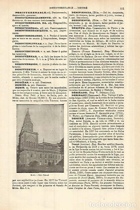 Otros art&iacute;culos de coleccionismo en papel: LAMINA ESPASA 27793: Villa Tittoni en Desio Italia - Varios