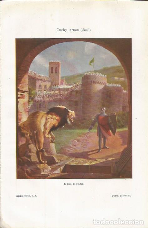Otros art&iacute;culos de coleccionismo en papel: LAMINA ESPASA 34939: El leon de Queralt, por Jose Cuchy Arnau - Varios