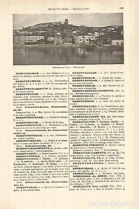 Otros art&iacute;culos de coleccionismo en papel: LAMINA ESPASA 27785: Vista de Desenzano del Lago - Varios