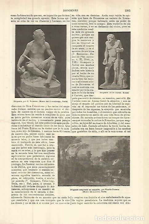 Otros art&iacute;culos de coleccionismo en papel: LAMINA ESPASA 27871: Diogenes por Boisaneau - Varios