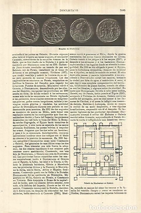 Otros art&iacute;culos de coleccionismo en papel: LAMINA ESPASA 27868: Monedas de Diocleciano - Varios