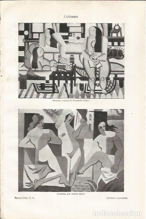 Otros art&iacute;culos de coleccionismo en papel: LAMINA ESPASA 34937: Pintura, por F. Leger y Acuarela, por A. Lhote - Varios