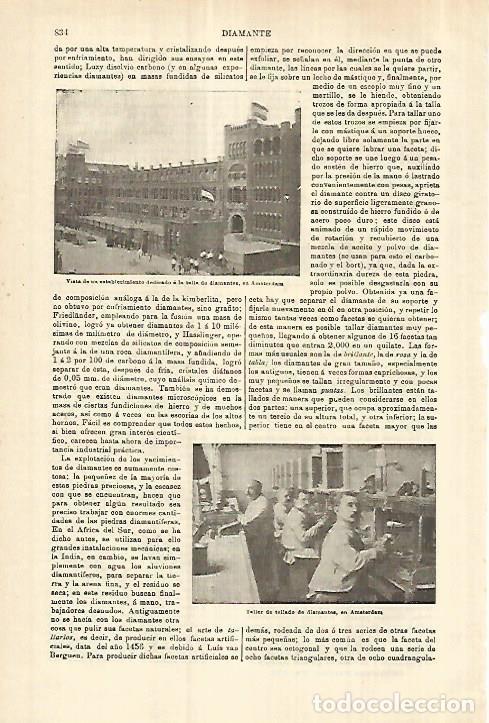 Sammelleidenschaft Andere Papierartikel: LAMINA ESPASA 27825: Vista de Amsterdam - Varios