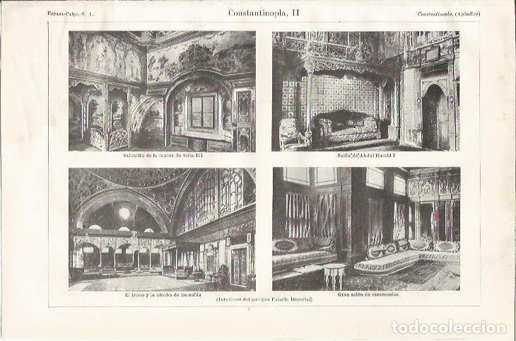 Otros art&iacute;culos de coleccionismo en papel: LAMINA ESPASA 34894: Estancias del Palacio Imperial de Estambul - Varios
