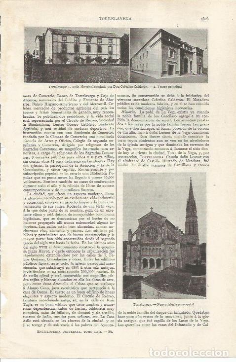 Otros art&iacute;culos de coleccionismo en papel: LAMINA ESPASA 35204: Asilo y Teatro de Torrelavega, Santander - Varios
